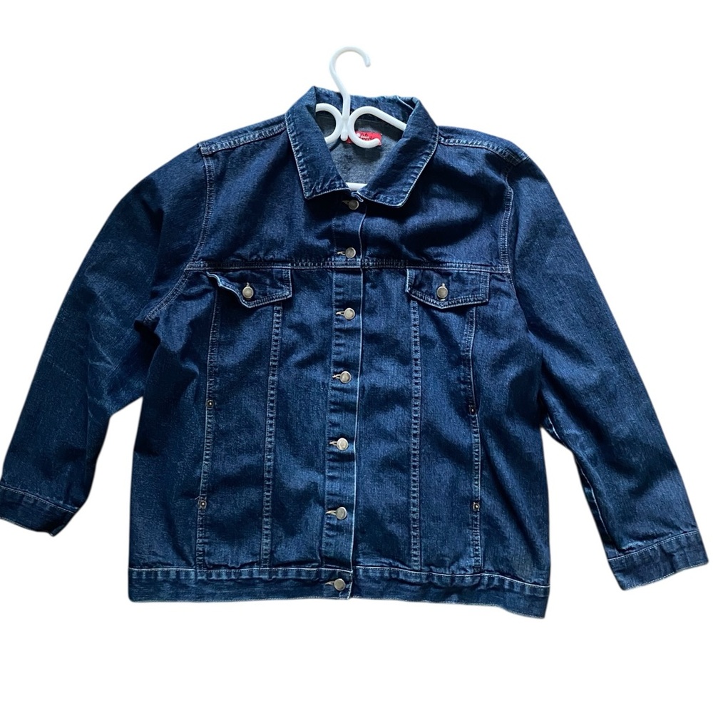 Un Deux Trios Denim Jean Jacket with pockets 2XL